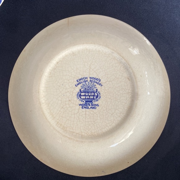 Wood & Sons England Set of 2 Woodsware “Enoch Wood’s English Scenery” 7.5in Bowl - Picture 6 of 8